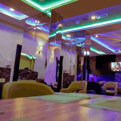 Bar seating at Rownez Resort